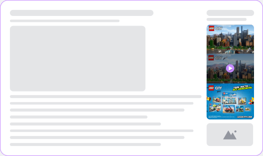 In-banner video Rich Media advertising example
